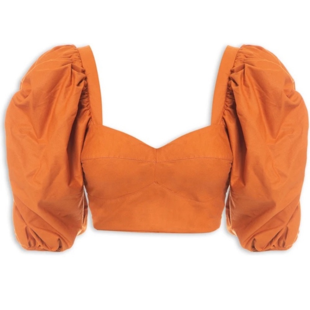Farm Rio Cropped Mango Blouse
